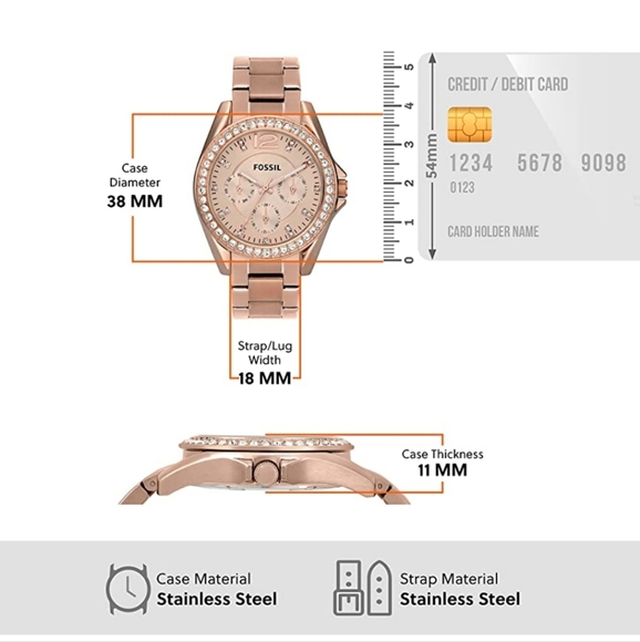 FOSSIL Women's Rose Gold Watch - Picture 3 of 7